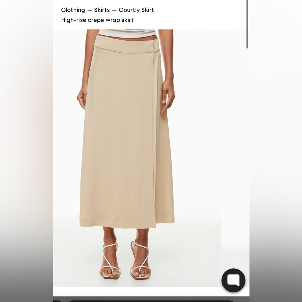 Aritzia Babaton Courtly Maxi Wrap Skirt